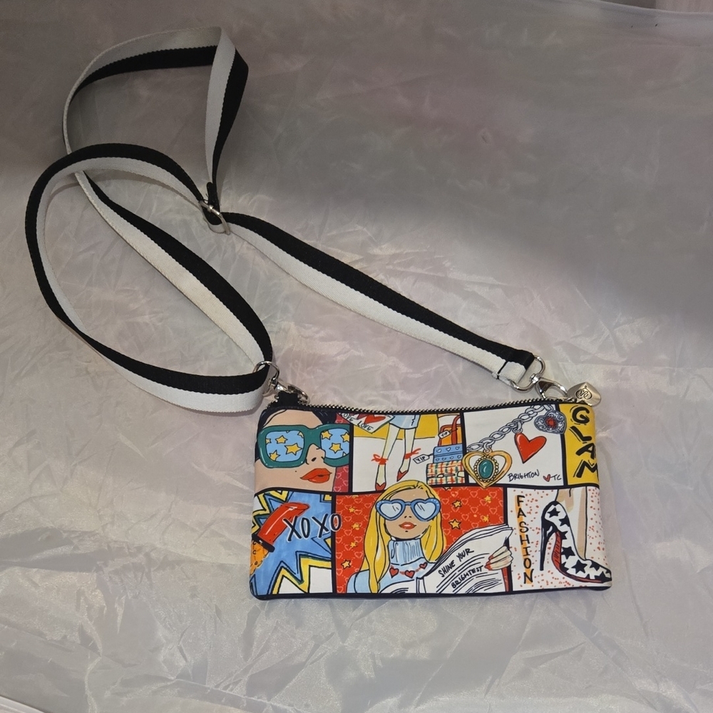 Brighton Multicolor Graphic Crossbody Bag